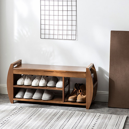 HMR Shoe Storage Rack - Brown, Large