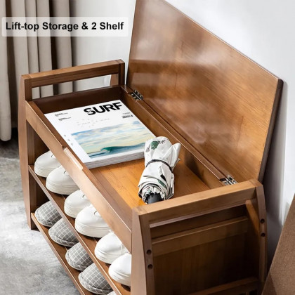 HMR Shoe Storage Rack - Brown, Large