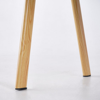 HMR Modern Dining Chairs with Linen Upholstery - Yellow, 2-Pieces