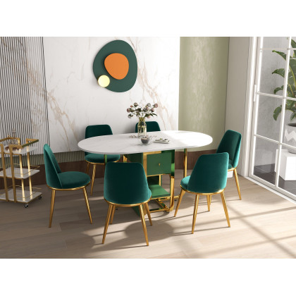 HMR - 59.1" Modern Rectangle Leaf Folding Wood Dining Table with Storage Seats 4-6 People
