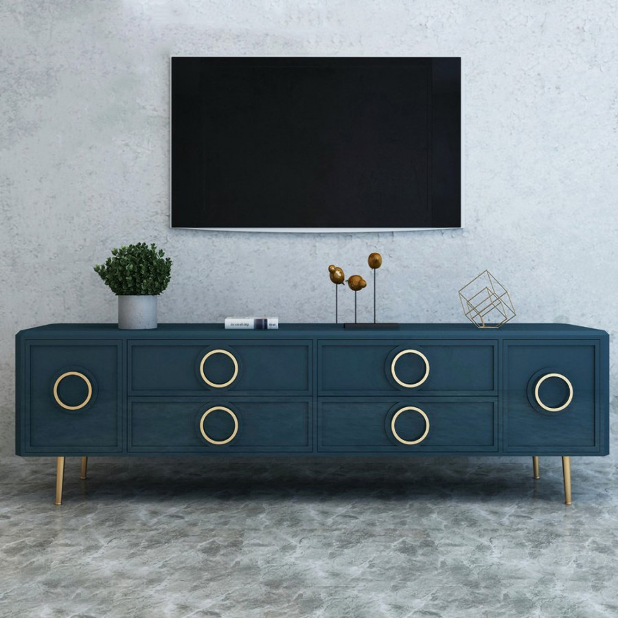 HMR - Rindix TV Stand with Storage with Drawers in 86.6"W