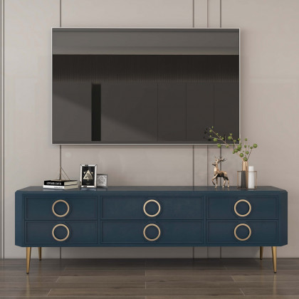 HMR - Rindix TV Stand with Storage with Drawers in 86.6"W