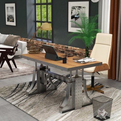 HMR - Office Executive Desk with Bridge Base in 63"L