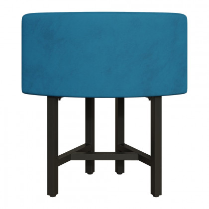 HMR Dining Set 39.4" Modern Round Wood Dining Table with 4 Chairs - Blue/Natural