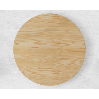 HMR Dining Set 39.4" Modern Round Wood Dining Table with 4 Chairs - Blue/Natural