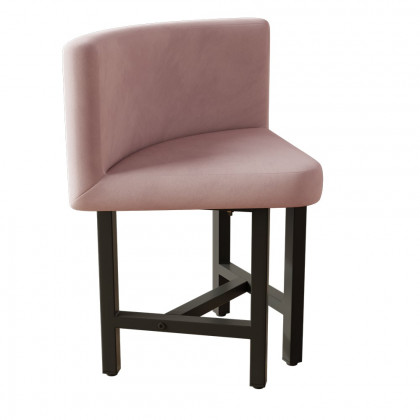 HMR Dining Set 39.4" Modern Round Wood Dining Table with 4 Chairs - Pink/Natural