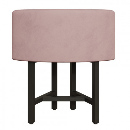 HMR Dining Set 39.4" Modern Round Wood Dining Table with 4 Chairs - Pink/Natural