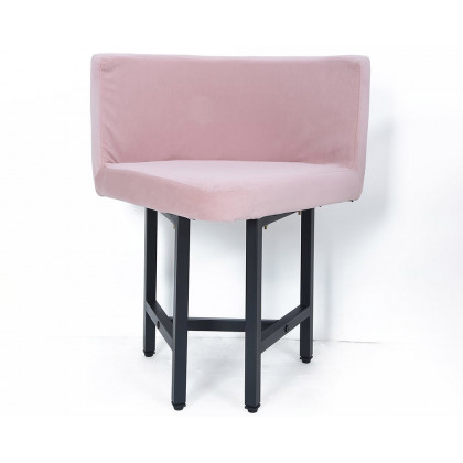 HMR Dining Set 39.4" Modern Round Wood Dining Table with 4 Chairs - Pink/Natural