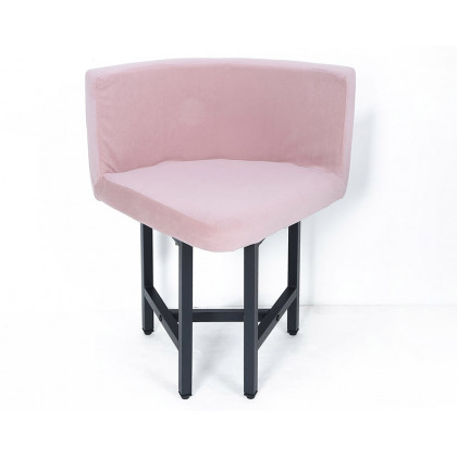 HMR Dining Set 39.4" Modern Round Wood Dining Table with 4 Chairs - Pink/Natural