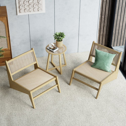 HMR Lounge Accent Chair - Natural, Rattan