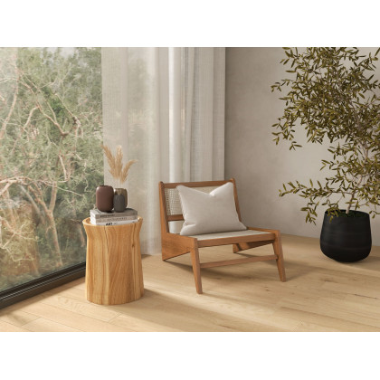 HMR Lounge Accent Chair - Walnut, Rattan