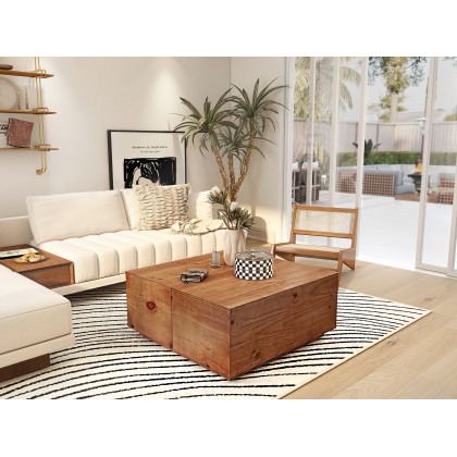 HMR Lounge Accent Chair - Walnut, Rattan