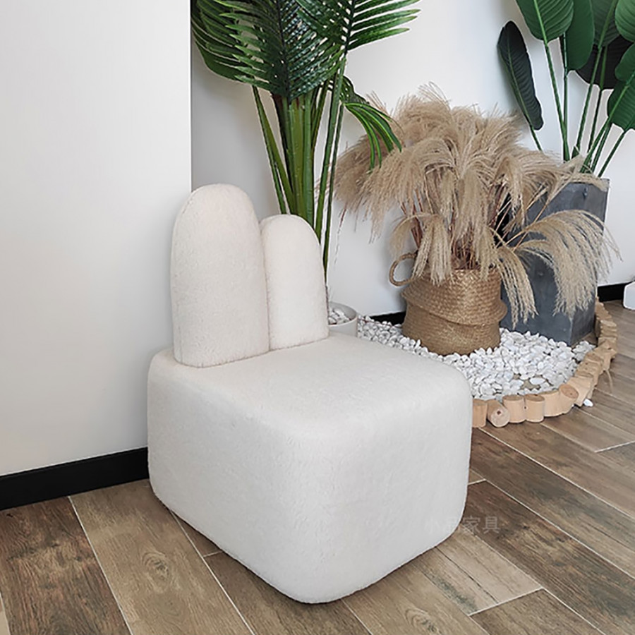 HMR - Accent Chair Rabbit Upholstered in Beige