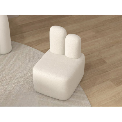 HMR - Accent Chair Rabbit Upholstered in Beige