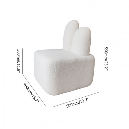 HMR - Accent Chair Rabbit Upholstered in Beige