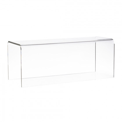 HMR - Modern Minimalist Acrylic Backless Entryway Bench 42.1" in Clear