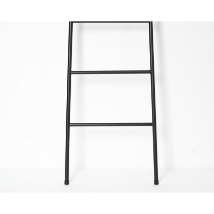 HMR Modern Freestanding Bath Ladder Storage Towel Rack - Black