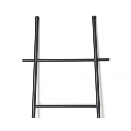 HMR Modern Freestanding Bath Ladder Storage Towel Rack - Black