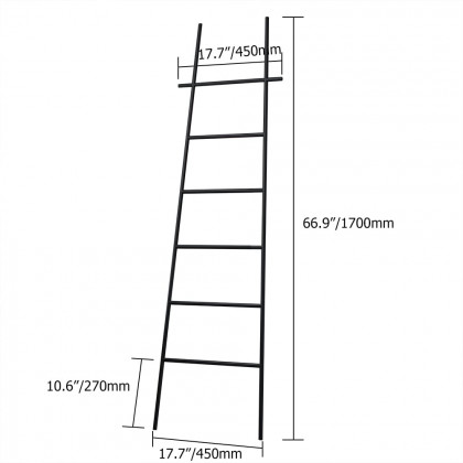 HMR - Modern Freestanding Bath Ladder Storage Towel Rack
