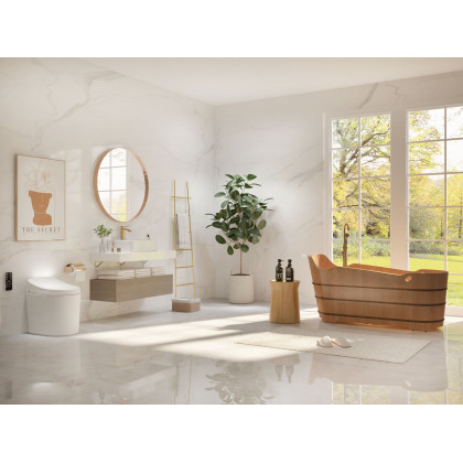 HMR - Modern Freestanding Bath Ladder Storage Towel Rack