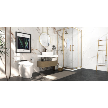 HMR - Modern Freestanding Bath Ladder Storage Towel Rack