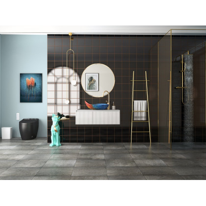 HMR - Modern Freestanding Bath Ladder Storage Towel Rack