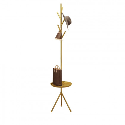 HMR - Clothing Rack with Table in Gold