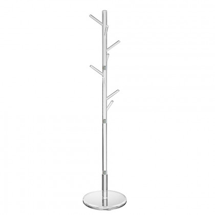 HMR Minimalist 69" Tree Coat Rack Stand with 8 Hooks - Clear, Acrylic