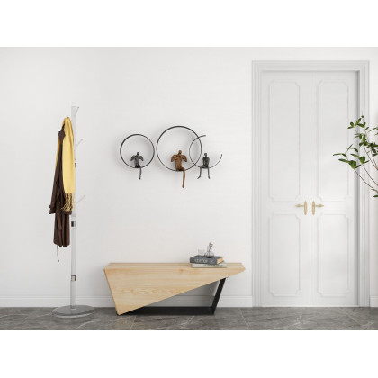HMR Minimalist 69" Tree Coat Rack Stand with 8 Hooks - Clear, Acrylic