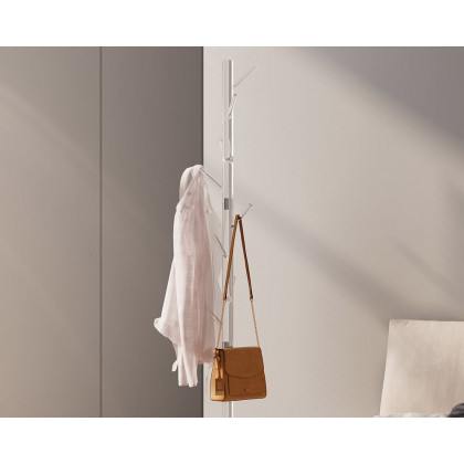 HMR Minimalist 61" Tree Coat Rack Stand with 8 Hooks - Clear, Acrylic