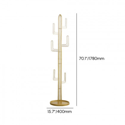 HMR Freestanding 70.9" Clothing Rack - Gold
