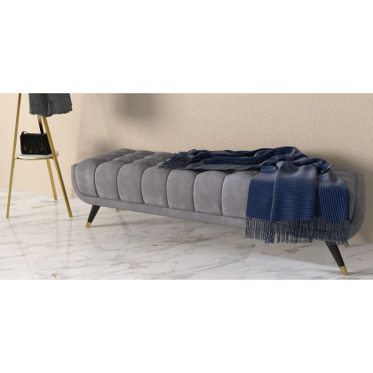 HMR - Modern Freestanding Coat Rack with Shelf Marble Base 70.9" in Gold