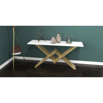 HMR - Modern Freestanding Coat Rack with Shelf Marble Base 70.9" in Gold