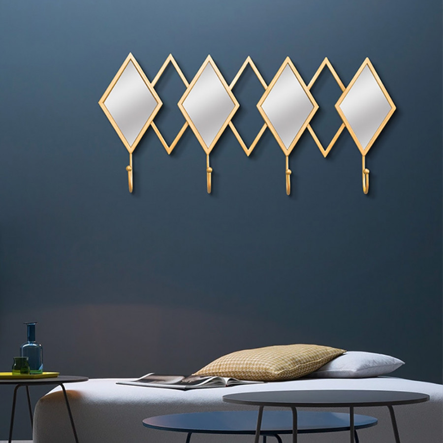 HMR - Luxury Entryway Wall-Mounted Coat Rack (Set of 2) in Multi-Color