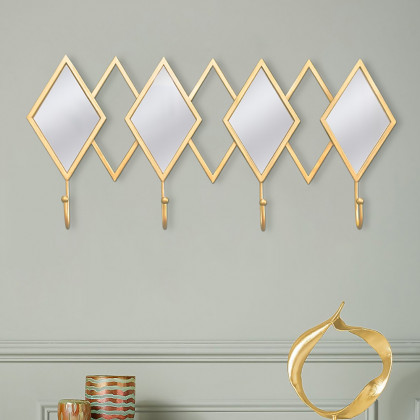 HMR - Luxury Entryway Wall-Mounted Coat Rack (Set of 2) in Multi-Color