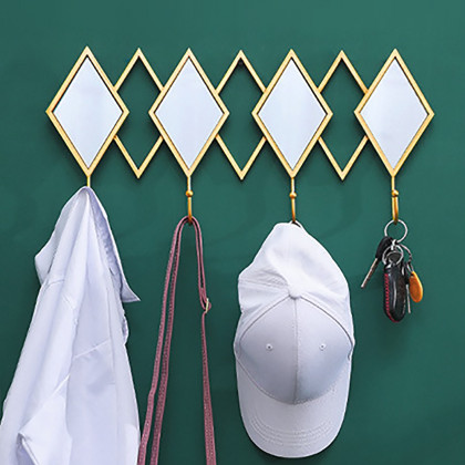 HMR - Luxury Entryway Wall-Mounted Coat Rack (Set of 2) in Multi-Color
