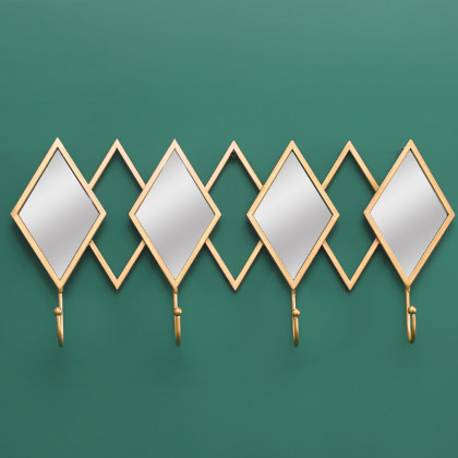 HMR - Luxury Entryway Wall-Mounted Coat Rack (Set of 2) in Multi-Color