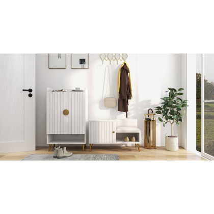 HMR - Luxury Entryway Wall-Mounted Coat Rack (Set of 2) in Multi-Color