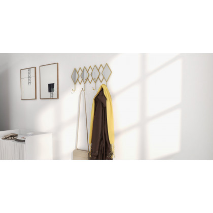 HMR - Luxury Entryway Wall-Mounted Coat Rack (Set of 2) in Multi-Color