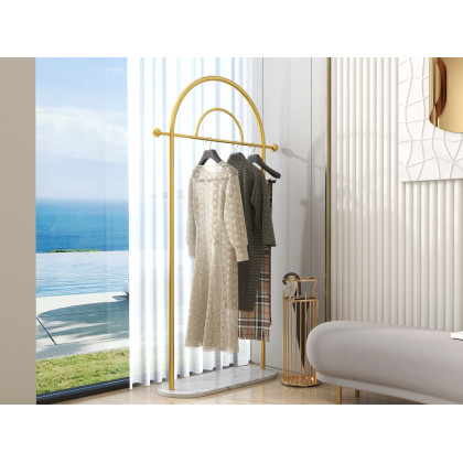 HMR - Chic Marble-Pillar-Style Umbrella Stand in Metal