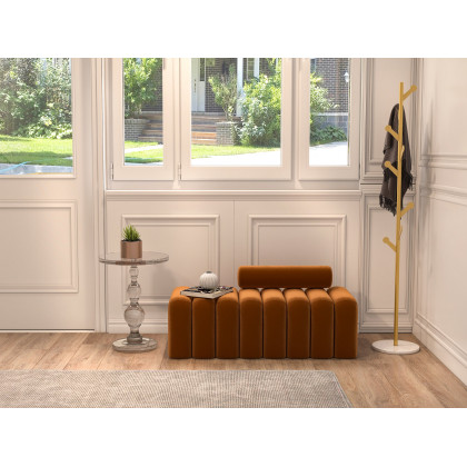 HMR - Marble Bedroom Clothing Rack with Hooks in Gold