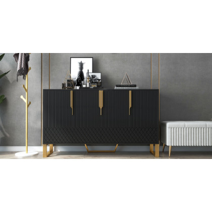 HMR - Marble Bedroom Clothing Rack with Hooks in Gold