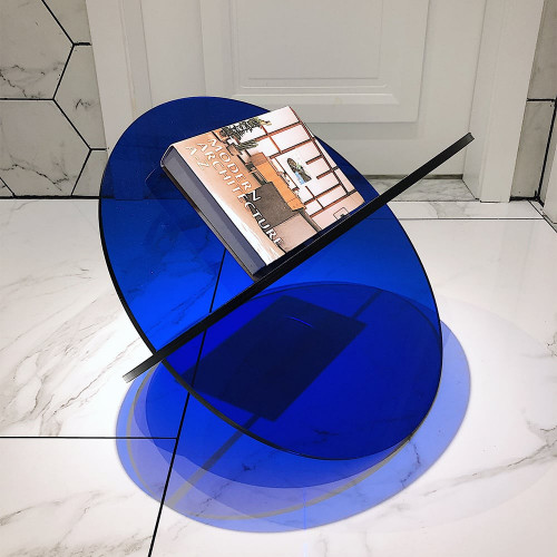 HMR Modern Magazine Rack - Blue, Acrylic