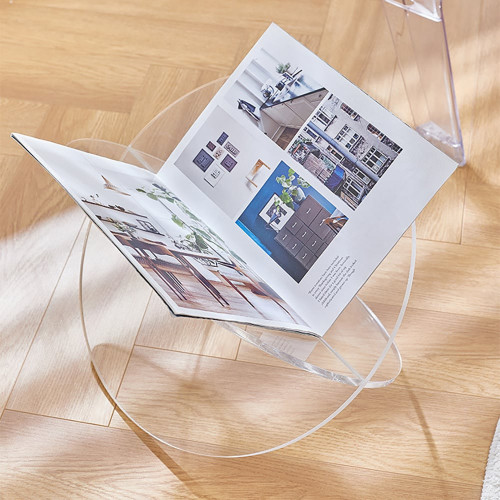 HMR Modern Magazine Rack - Clear, Acrylic