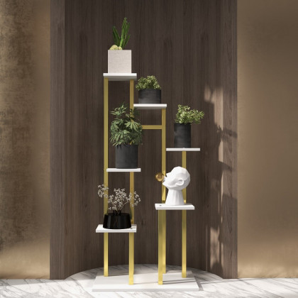 HMR - Modern 59" Ladder 7-Tiered Plant Stand