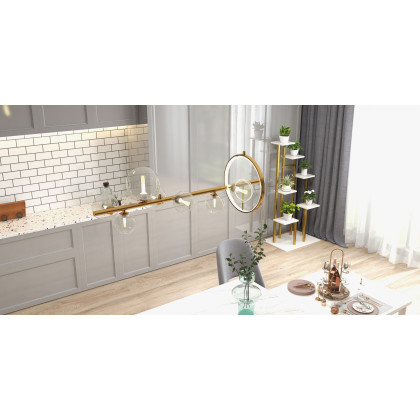 HMR - Modern 59" Ladder 7-Tiered Plant Stand