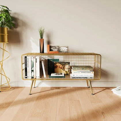 HMR - Modern Mesh Standing 20" Etagere Bookshelf