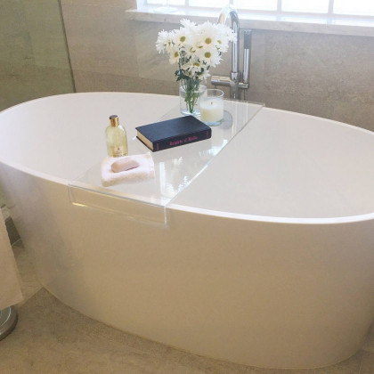 HMR - Acrylic Bathtub Tray in Clear