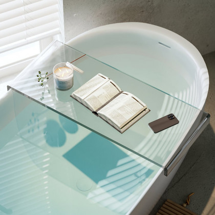 HMR - Acrylic Bathtub Tray in Clear
