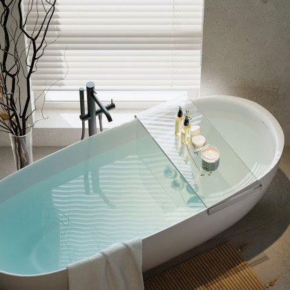 HMR - Acrylic Bathtub Tray in Clear